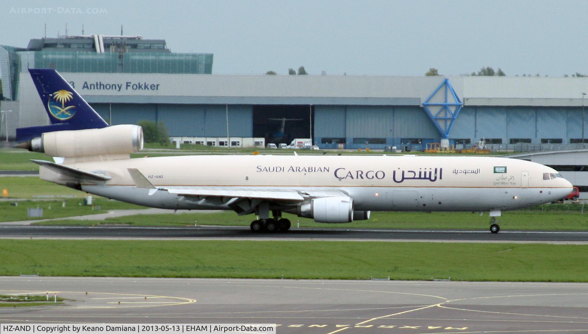 HZ-AND, 1997 McDonnell Douglas MD-11F C/N 48777, Ready for takeoff