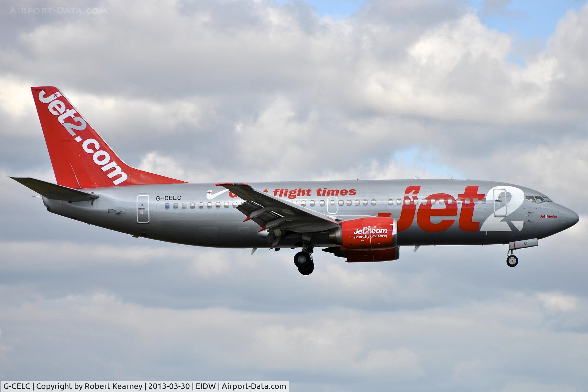 G-CELC, 1987 Boeing 737-33A C/N 23831, On short finals for r/w 10