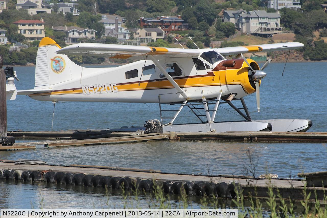 N5220G, 1955 De Havilland Canada DHC-2 Beaver Mk.1 C/N 833, Taken at the Sausalito Seaplane base where San Francisco Seaplane Tours operates from