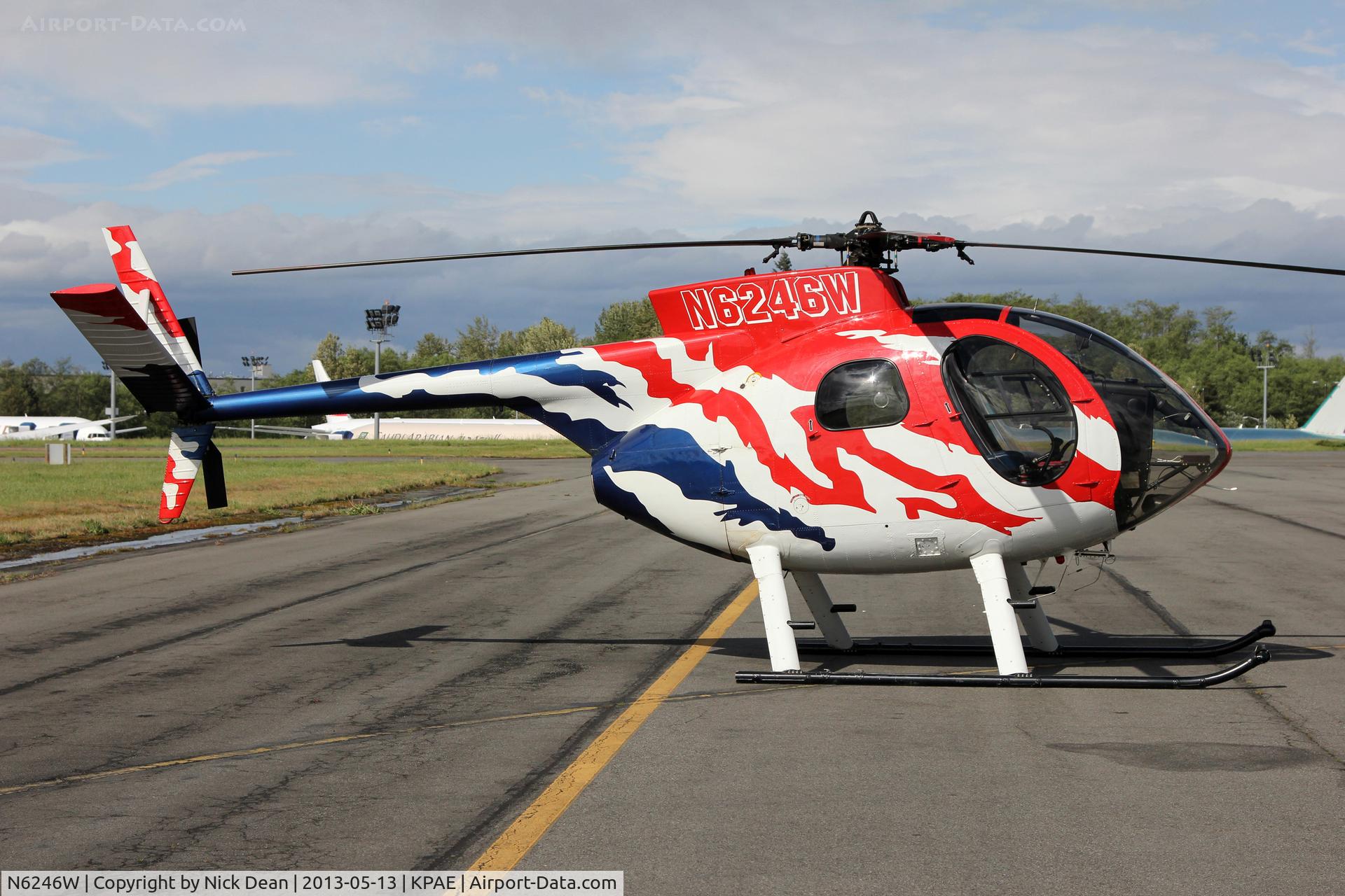 N6246W, 1968 Hughes 369A C/N 880712, KPAE/PAE