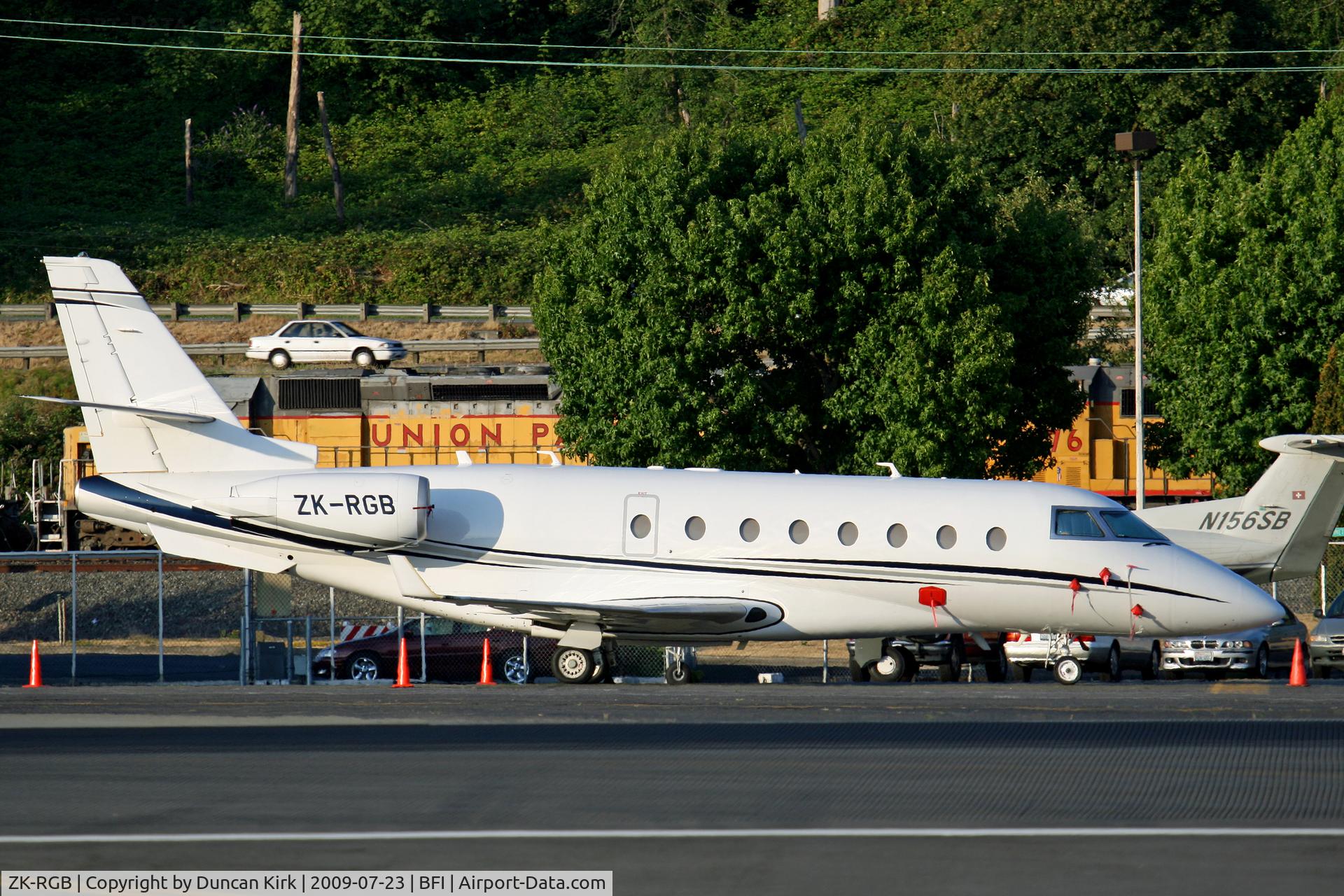 ZK-RGB, 2007 Gulfstream Aerospace G200 C/N 158, Nice transient visitor to BFI!