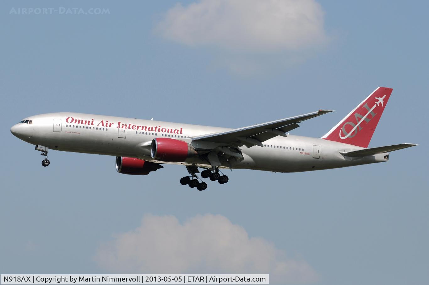 N918AX, 1997 Boeing 777-222 C/N 26935, Omni Air International