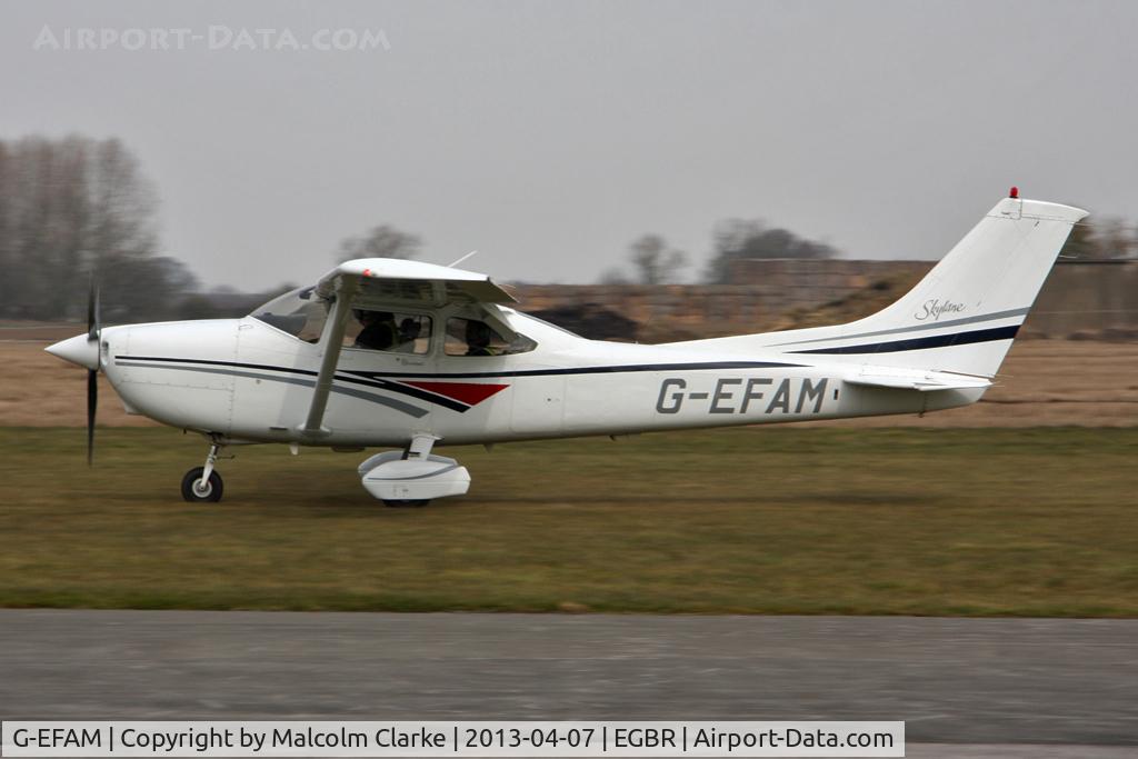 G-EFAM, 1999 Cessna 182S Skylane C/N 18280442, Cessna 182S Skylane at The Real Aeroplane Club's Spring Fly-In, Breighton Airfield, April 2013.