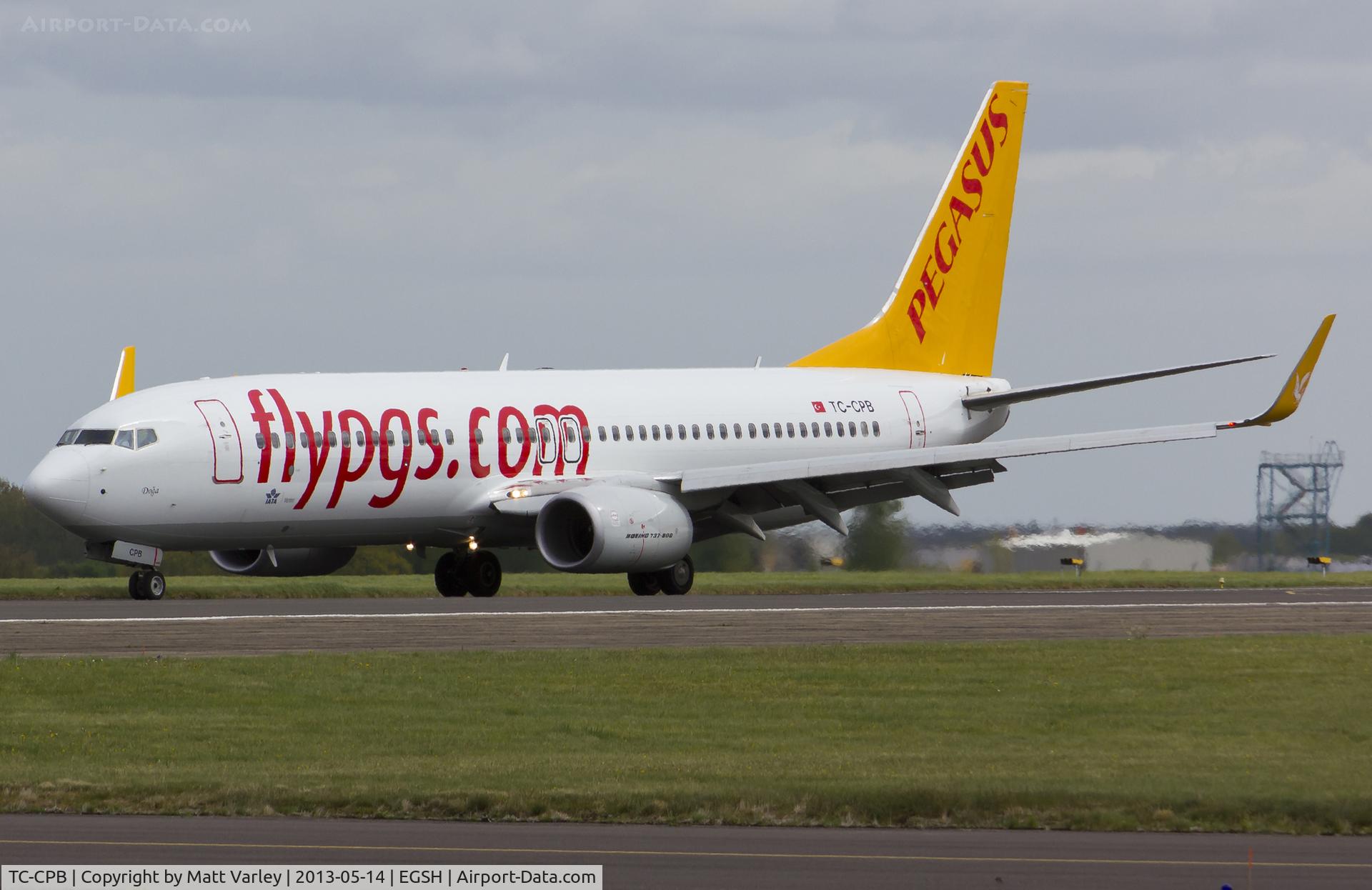 TC-CPB, 2012 Boeing 737-82R C/N 38177, Arriving at NWI...