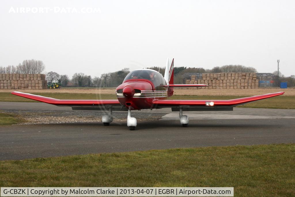 G-CBZK, 2002 Robin DR-400-180 Regent Regent C/N 2543, Robin DR-400-180 Regent at The Real Aeroplane Company's Spring Fly-In, Breighton Airfield, April 2013.