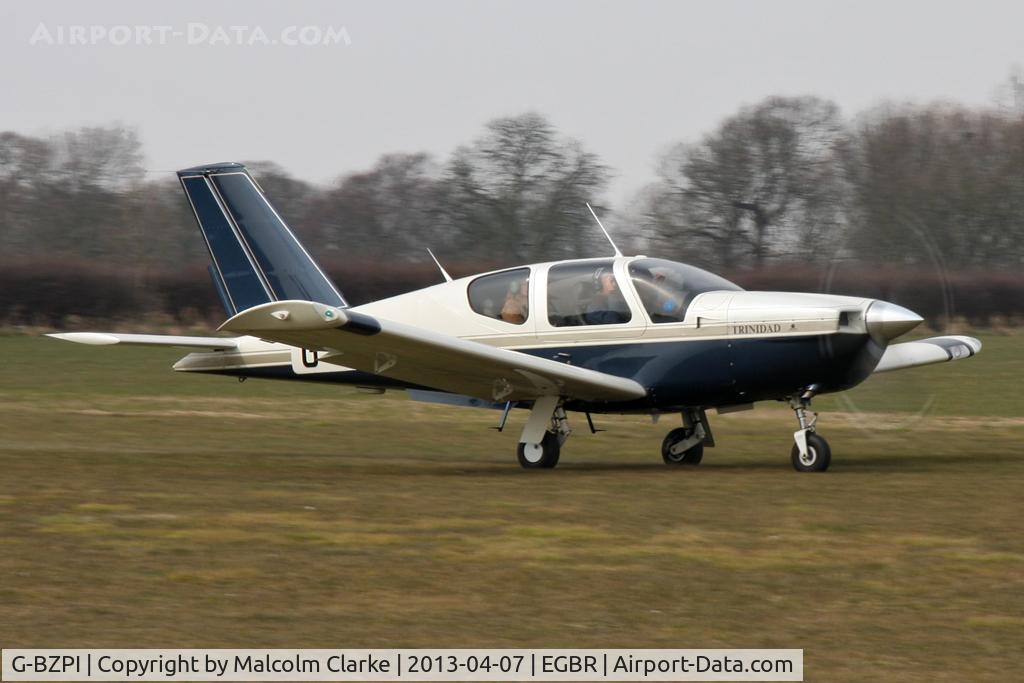 G-BZPI, 1997 Socata TB-20 Trinidad C/N 1814, Socata TB-20 Trinidad at The Real Aeroplane Club's Spring Fly-In, Breighton Airfield, April 2013.