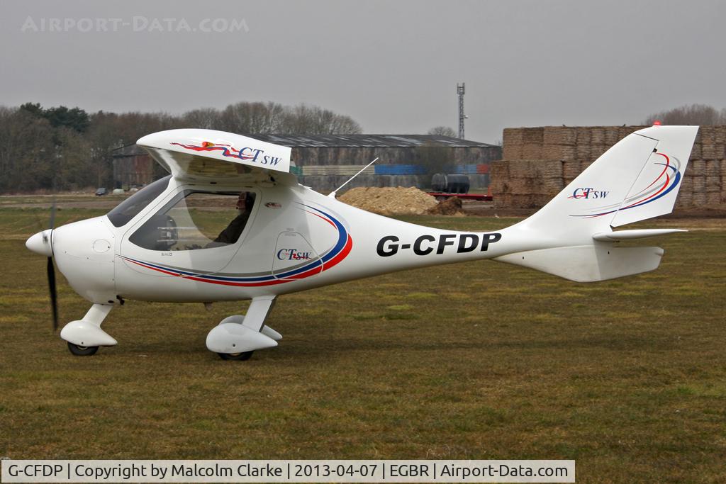 G-CFDP, 2008 Flight Design CTSW C/N 8367, Flight Design CTSW at The Real Aeroplane Club's Spring Fly-In, Breighton Airfield, April 2013.
