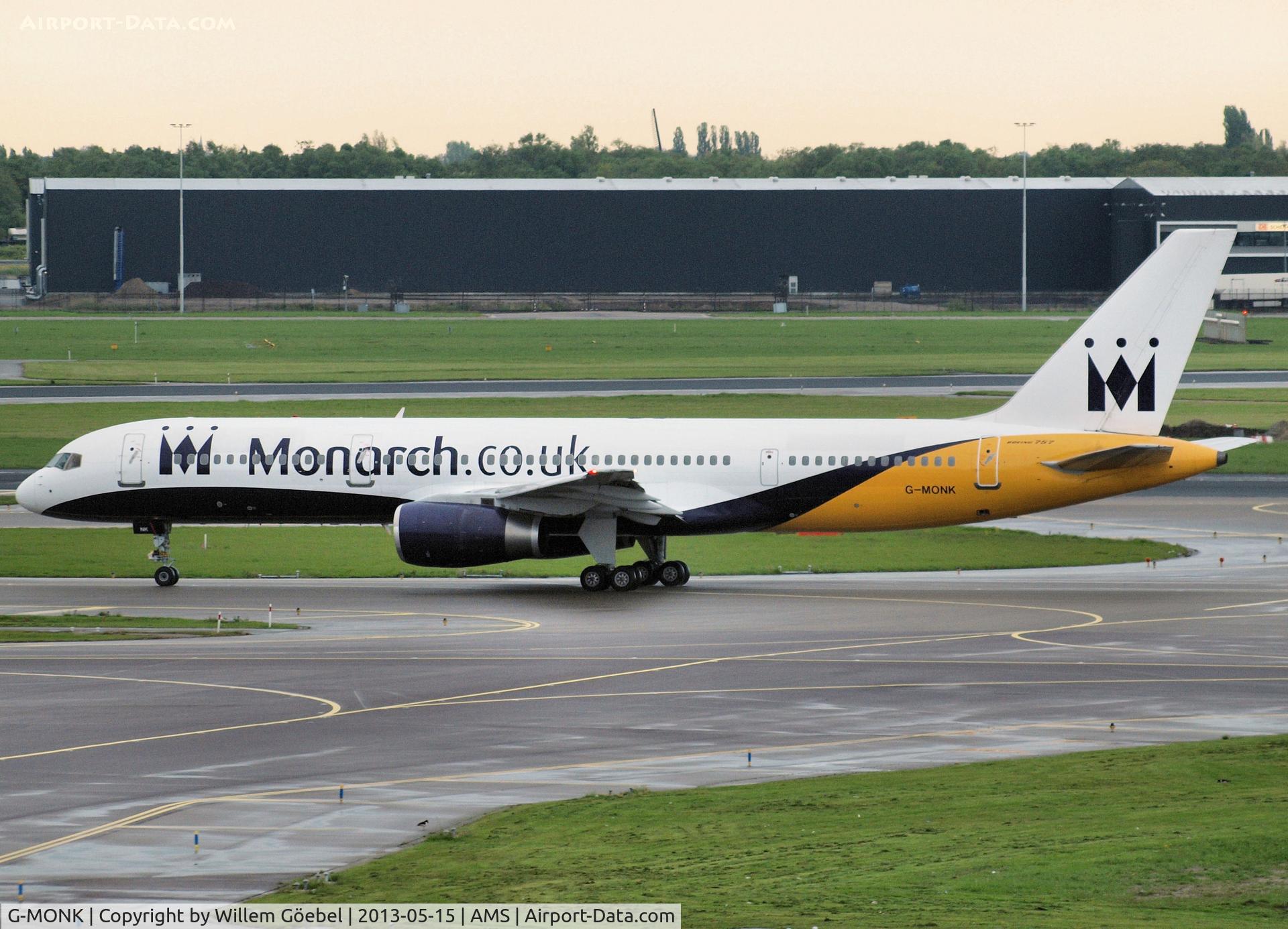 G-MONK, 1988 Boeing 757-2T7 C/N 24105, Taxi to runway 24 of Schiphol Airport