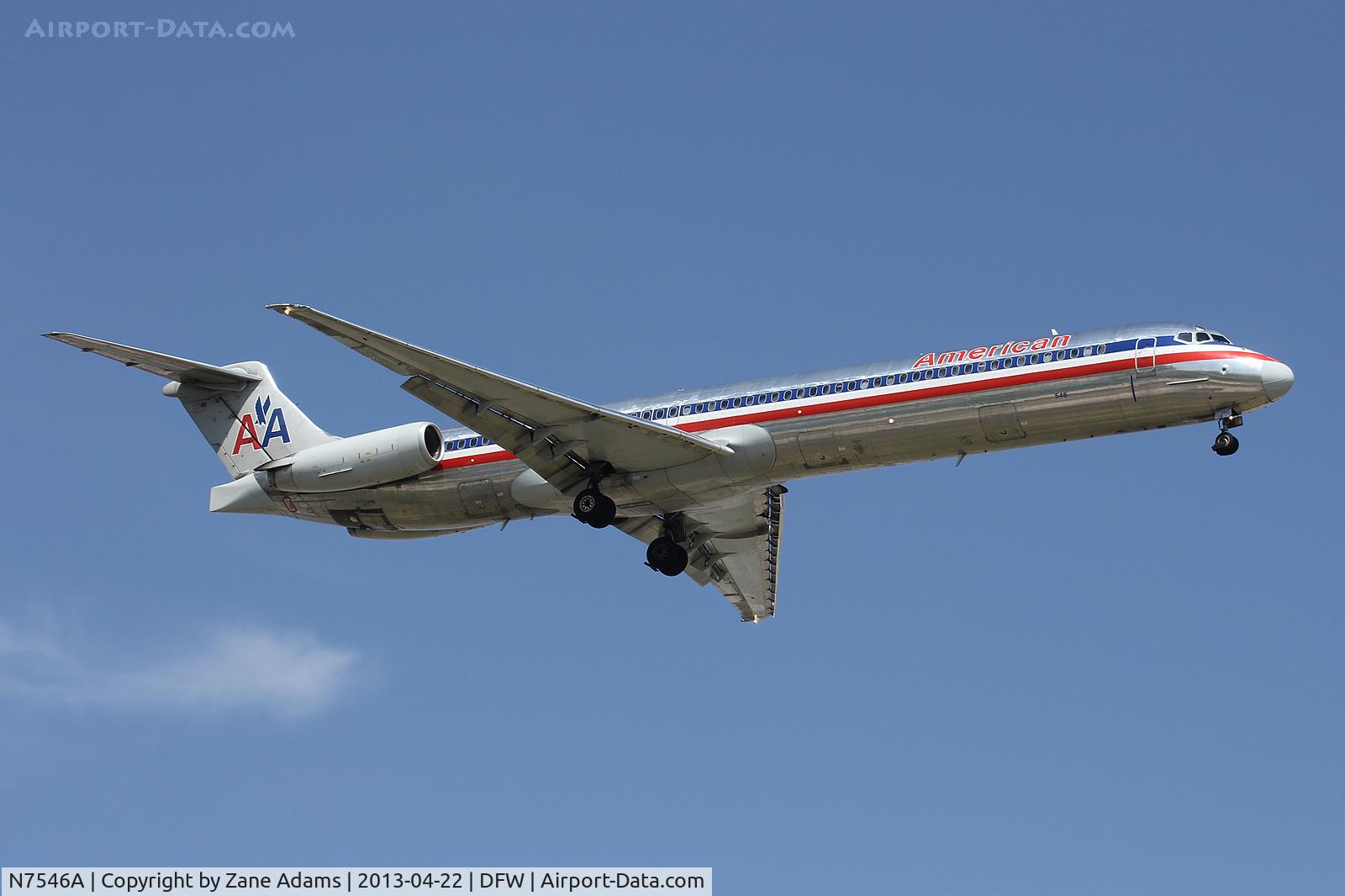 N7546A, 1990 McDonnell Douglas MD-82 (DC-9-82) C/N 53028, American Airlines at DFW Airport