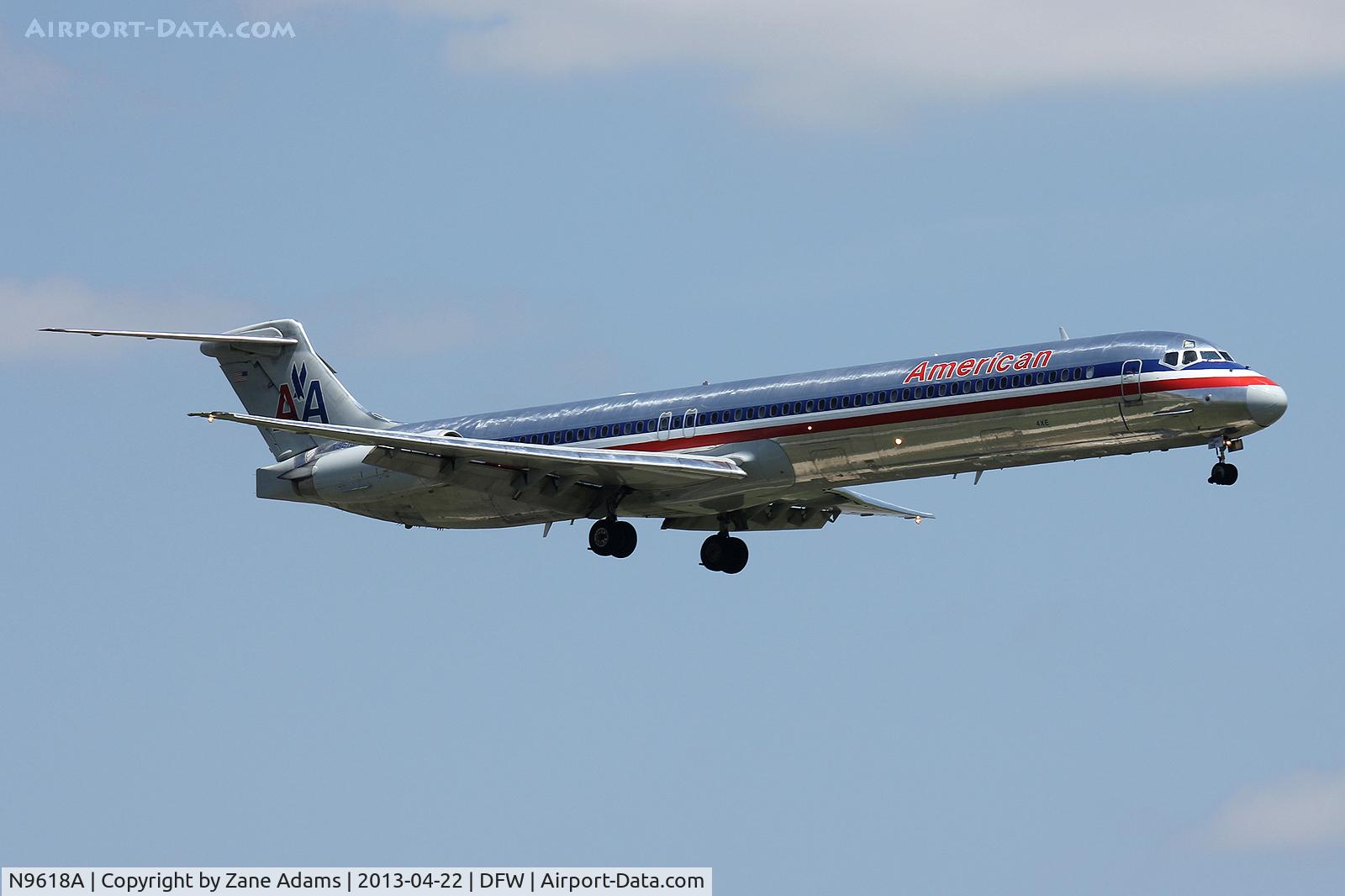 N9618A, 1997 McDonnell Douglas MD-83 (DC-9-83) C/N 53565, American Airlines at DFW Airport