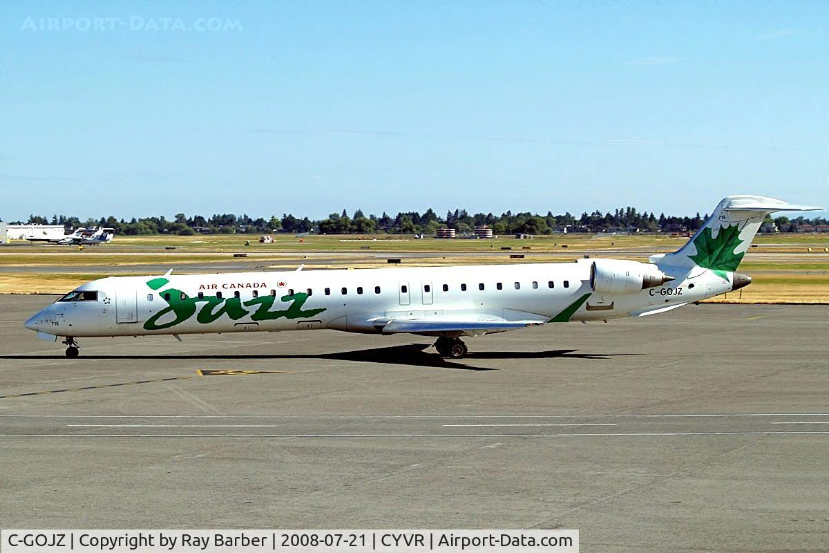 C-GOJZ, 2005 Canadair CRJ-705ER (CL-600-2D15) Regional Jet C/N 15053, Canadair CRJ-705 [15053] (Air Canada Jazz) Vancouver~C 21/07/2008