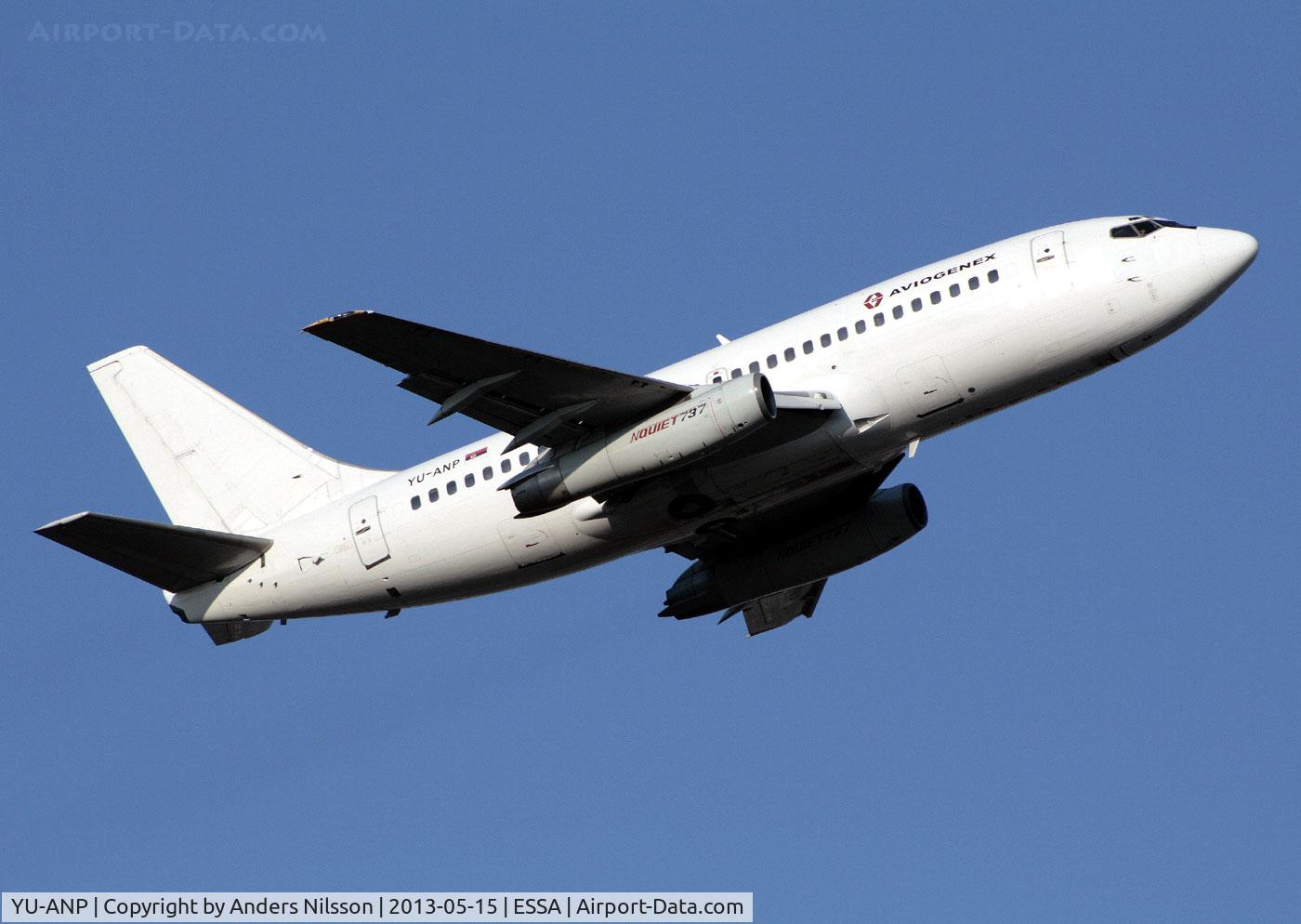 YU-ANP, 1987 Boeing 737-2K3 C/N 23912, Departing runway 19R.