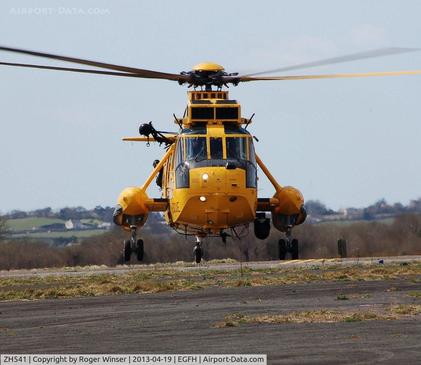 ZH541, Westland Sea King HAR.3A C/N WA1007, Visiting 22 Squadron RAF Sea King on a training excercise.