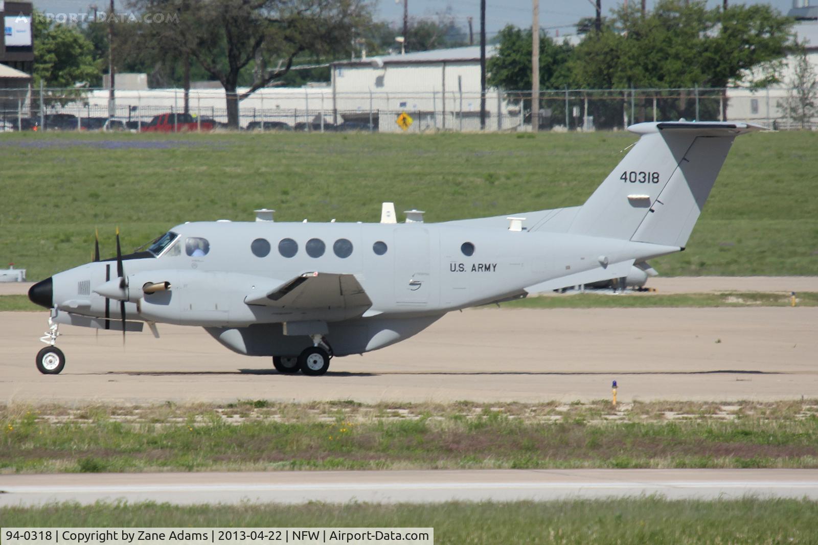 94-0318, 1994 Beech C-12R Huron C/N BW-007, US Army C-12 at NASJRB Fort Worth