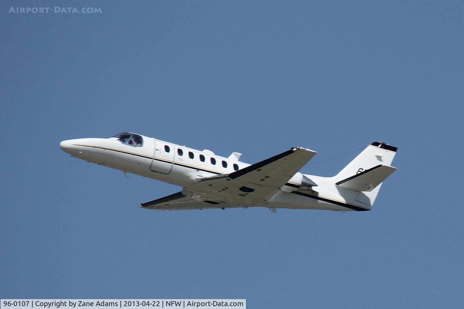 96-0107, 1996 Cessna UC-35A Citation Ultra C/N 560-0404, Departing NASJRB Fort Worth