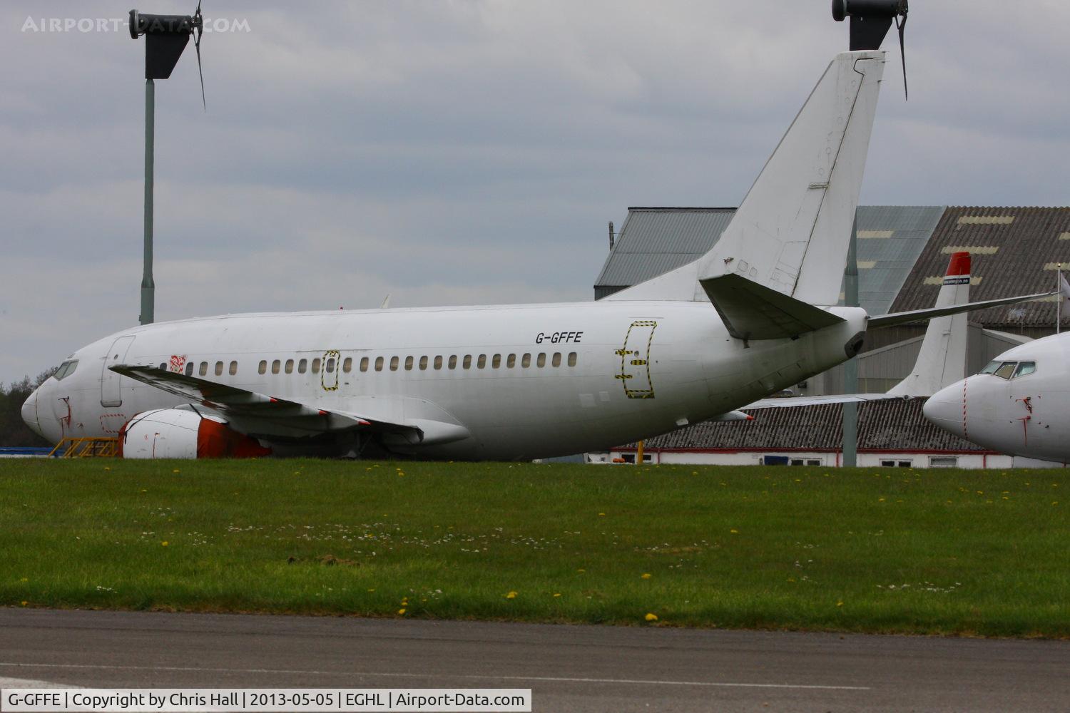 G-GFFE, 1995 Boeing 737-528 C/N 27424, ex British Airways B737 stored at Lasham