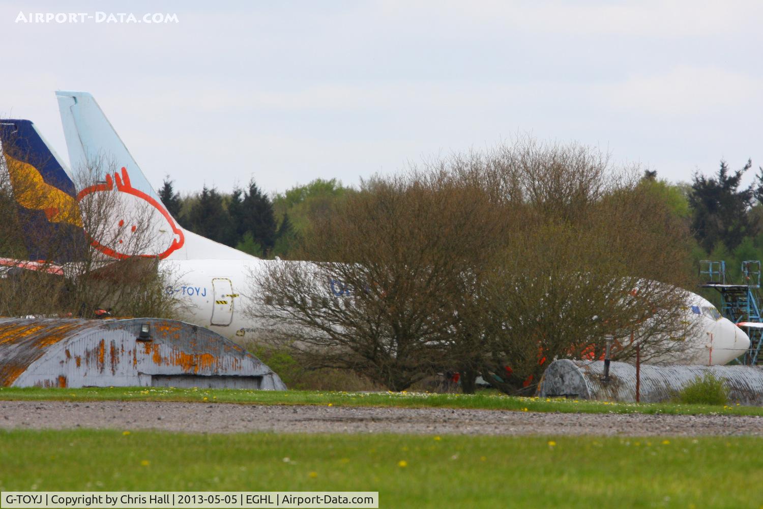 G-TOYJ, 1996 Boeing 737-36M C/N 28332, former BMI Baby B737 stored at Lasham