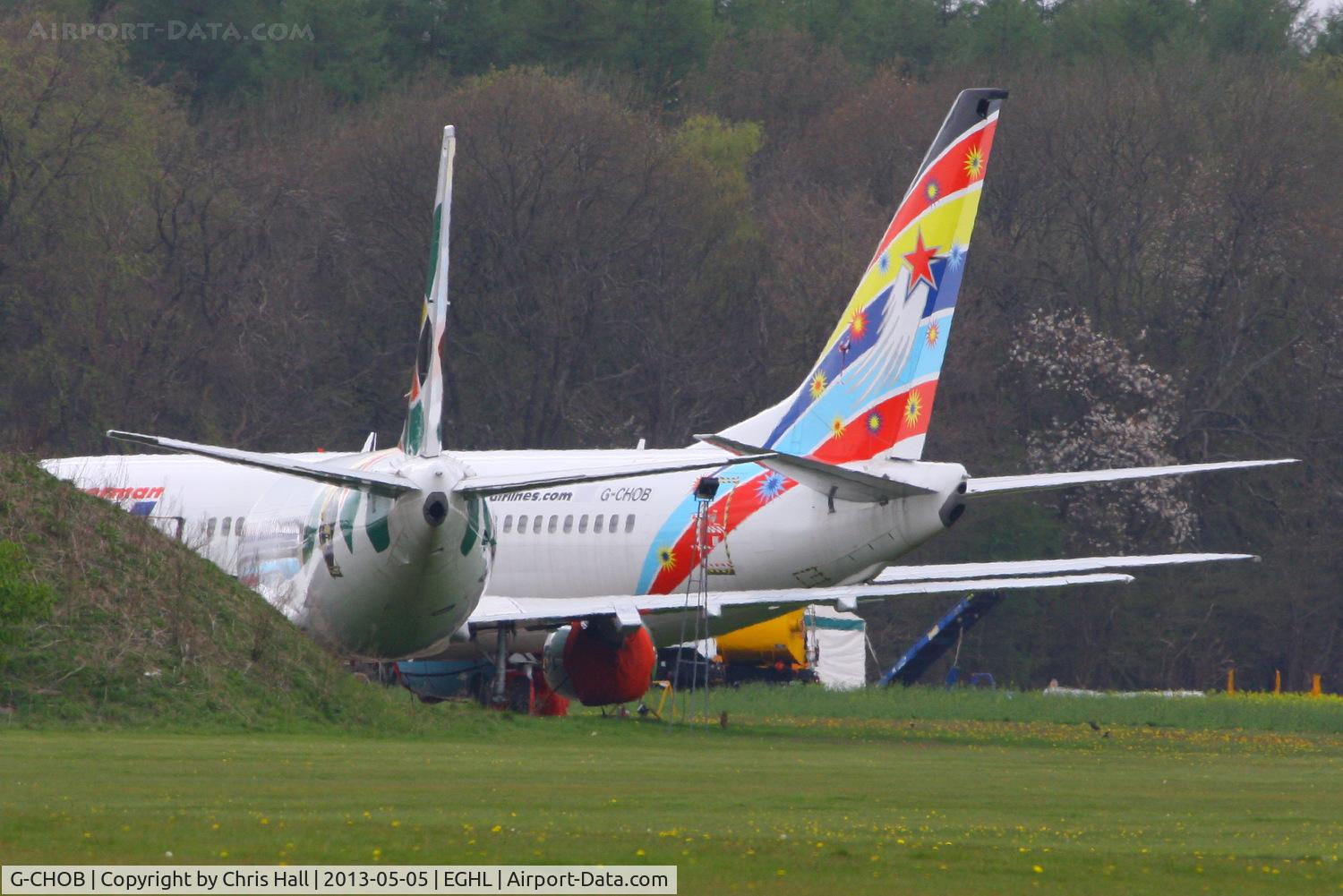 G-CHOB, 2000 Boeing 737-883 C/N 28323, ex D-AGSA German Sky B737 stored at Lasham