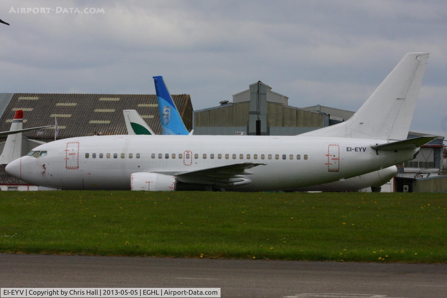 EI-EYV, 1990 Boeing 737-5K5 C/N 24927, ex OO-JAT Jetairfly B737 stored at Lasham