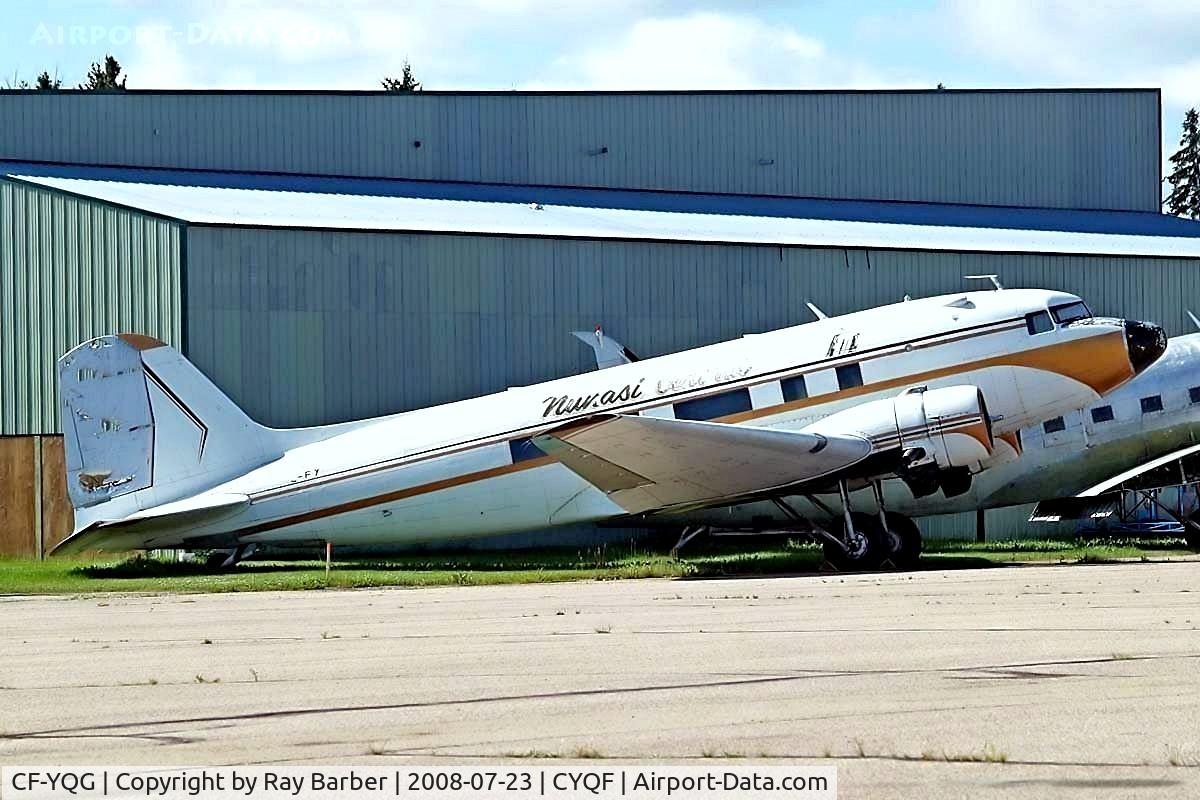 CF-YQG, 1943 Douglas R4D-1 (DC-3C) C/N 4654, Douglas DC-3-R4D-1 [4654] (Nunasi Central Airlines) Red Deer~C 23/07/2008