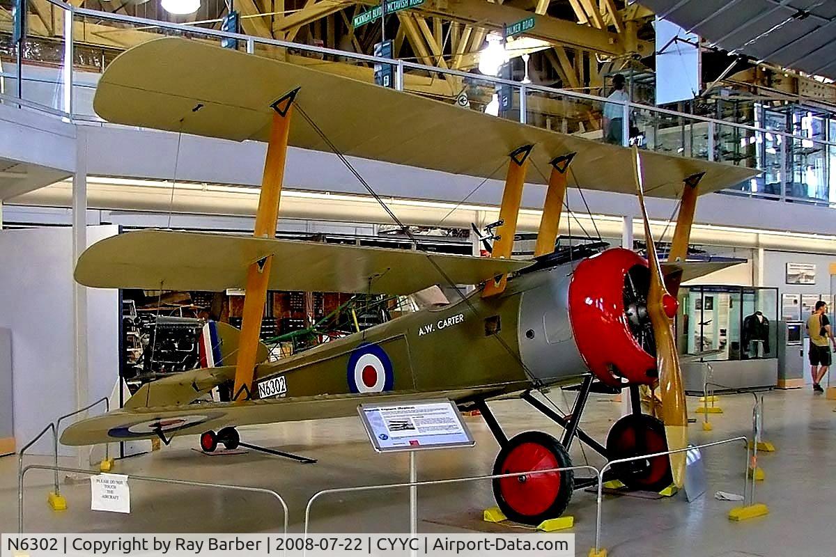 N6302, Sopwith Triplane Replica C/N Not found N6302, Sopwith Triplane Replica [CP101] Calgary~C 22/07/2008