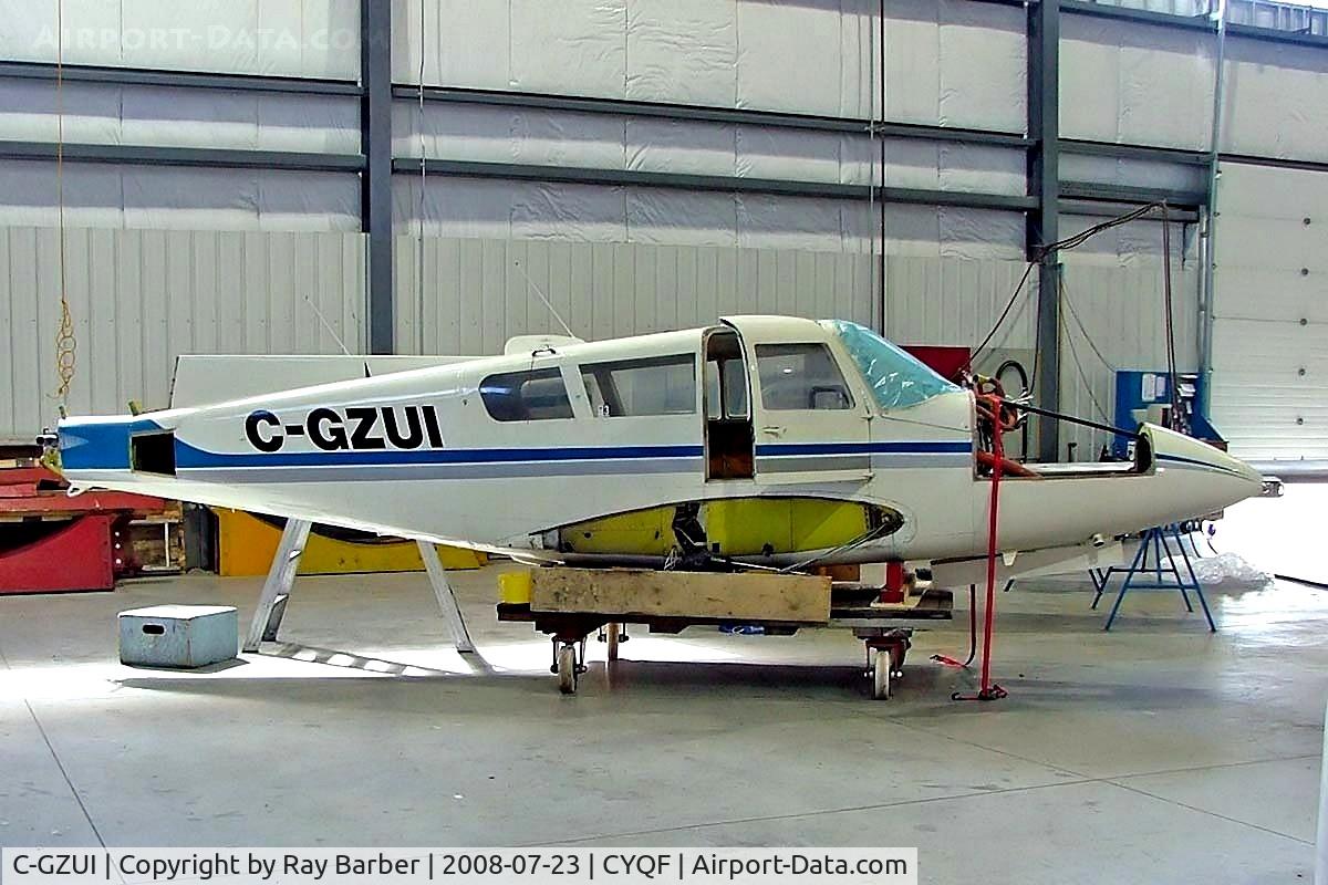 C-GZUI, 1970 Piper PA-39-160 Twin Comanche C/R C/N 39-75, Piper PA-39-160 Twin Comanche C/R [39-75] Red Deer~C 23/07/2008. Seen here on rebuild.