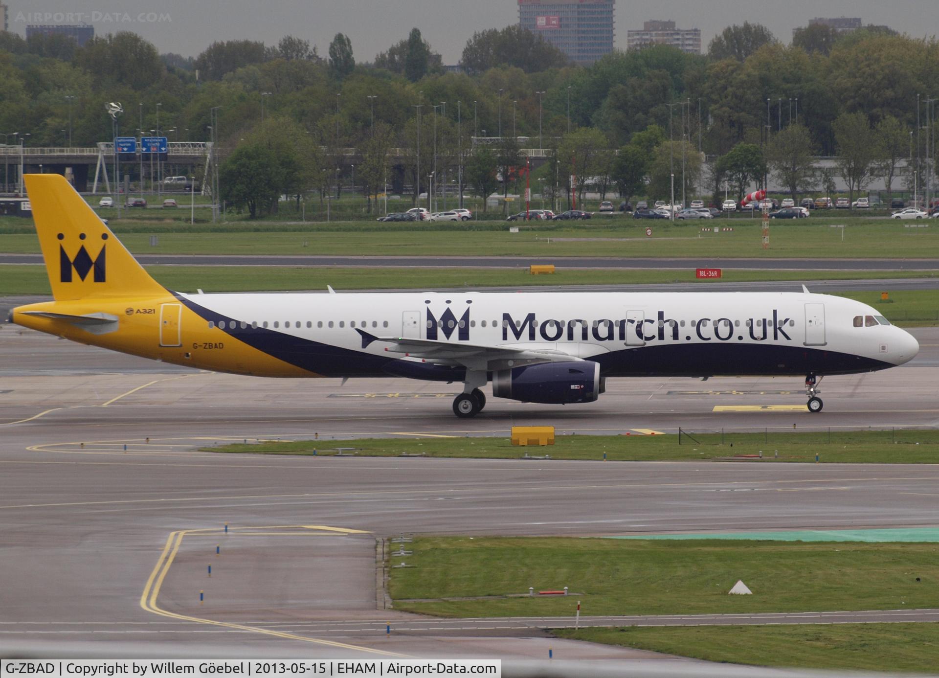 G-ZBAD, 2013 Airbus A321-231 C/N 5582, Taxi to the parking on Schiphol east.