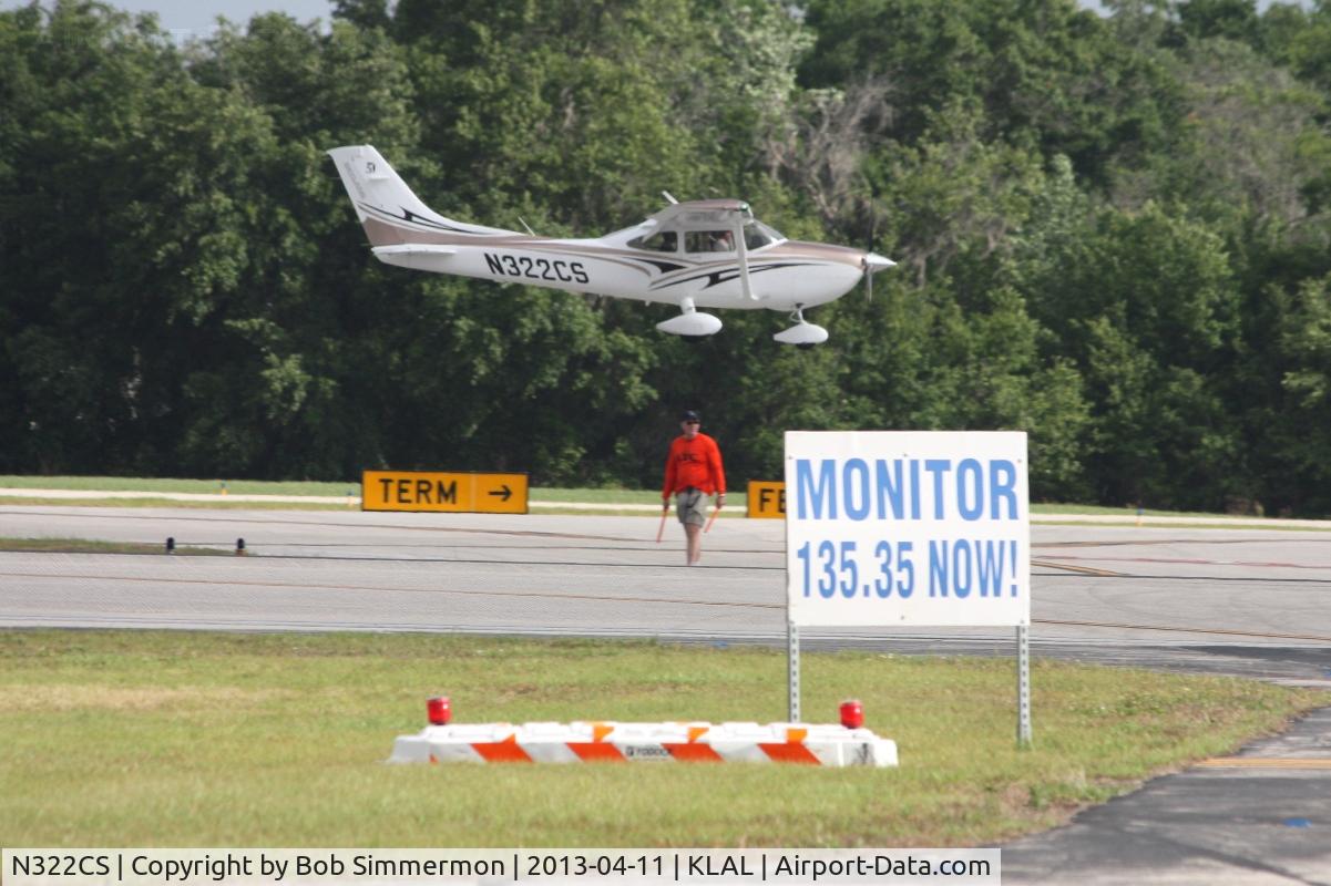 N322CS, 2012 Cessna 182T Skylane C/N 18282341, Arriving at Sun N Fun 2013 - Lakeland, FL