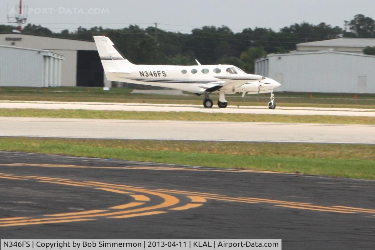 N346FS, 1979 Cessna 340A C/N 340A0790, Departing RWY 9R during Sun N Fun 2013 - Lakeland, FL