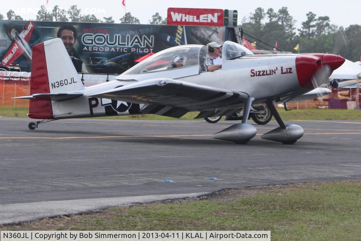 N360JL, 2002 Vans RV-8 C/N 81462, Sun N Fun 2013 - Lakeland, FL