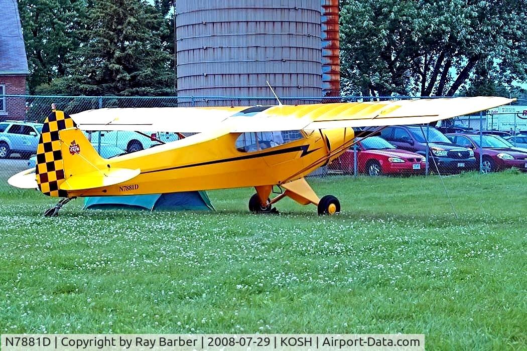 N7881D, 1957 Piper PA-18 C/N 18-6041, Piper PA-18-150 Super Cub [18-6041] Oshkosh-Wittman Regional Airport~N 29/07/2008