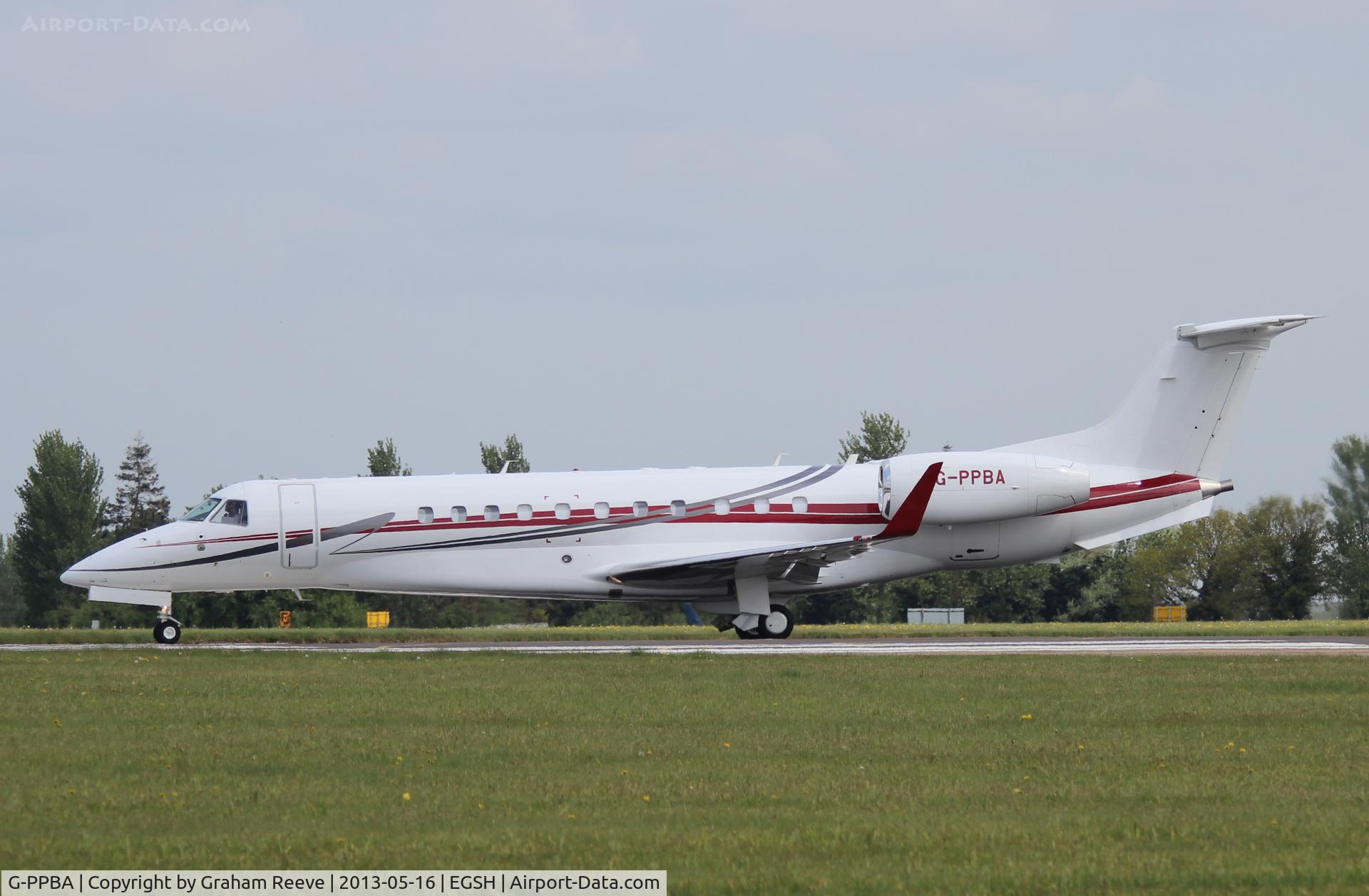 G-PPBA, 2012 Embraer EMB-135BJ Legacy 650 C/N 14501160, About to depart