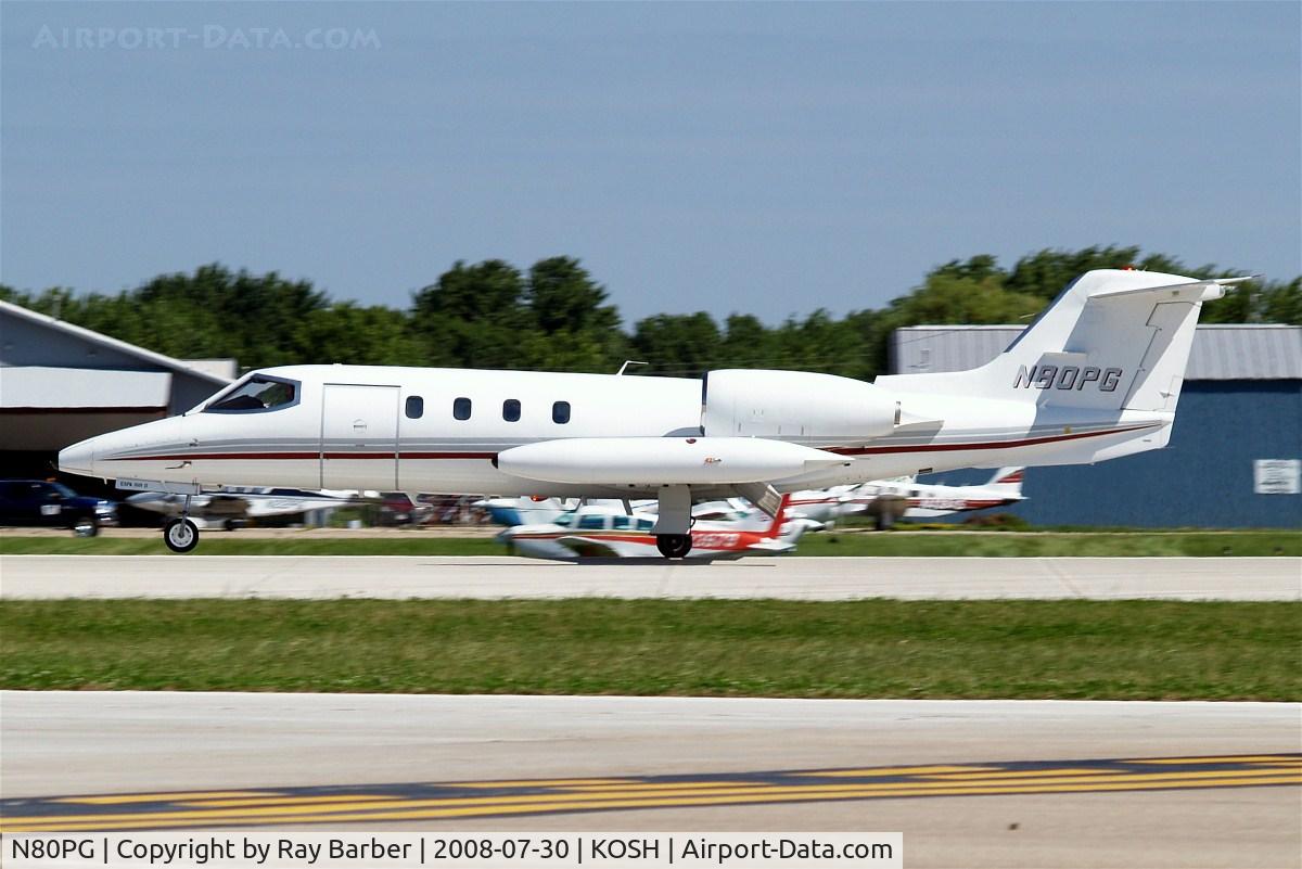 N80PG, 1976 Gates Learjet 35 C/N 35-063, Learjet 35 [35-063] (Phoenix Air) Oshkosh-Wittman Regional Airport~N 30/07/2008