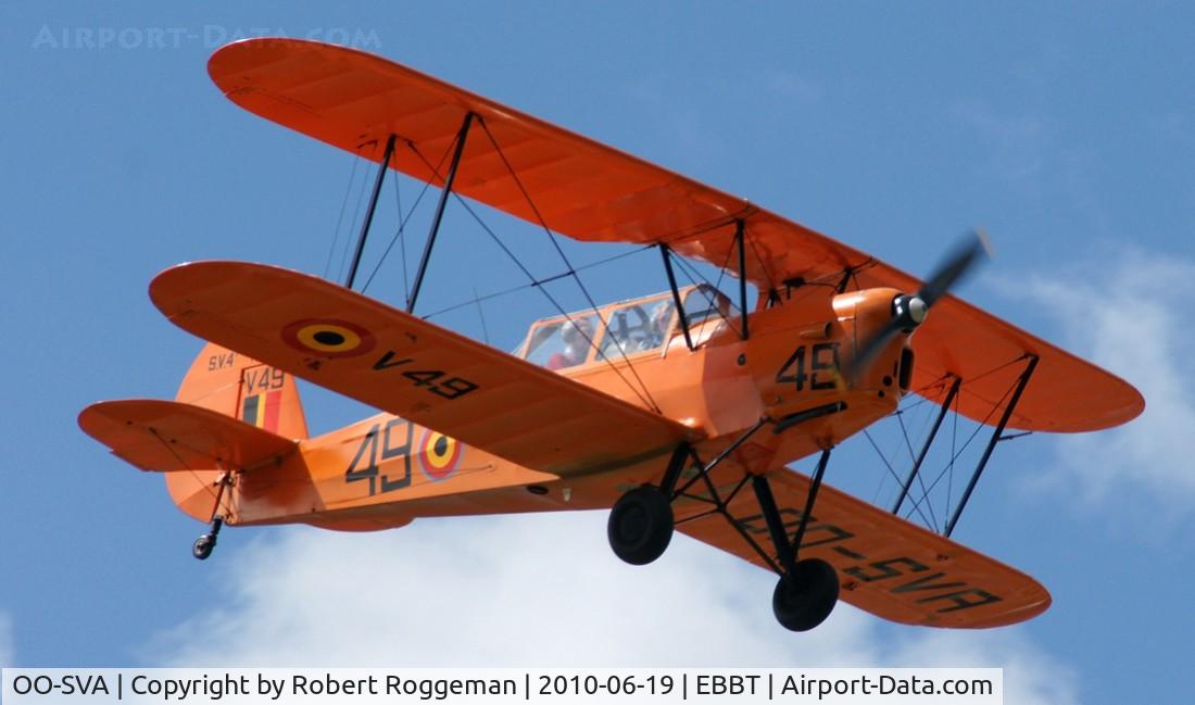 OO-SVA, 1953 Stampe-Vertongen SV-4B C/N 1191, Ex.V-49 Belgian Air Force.