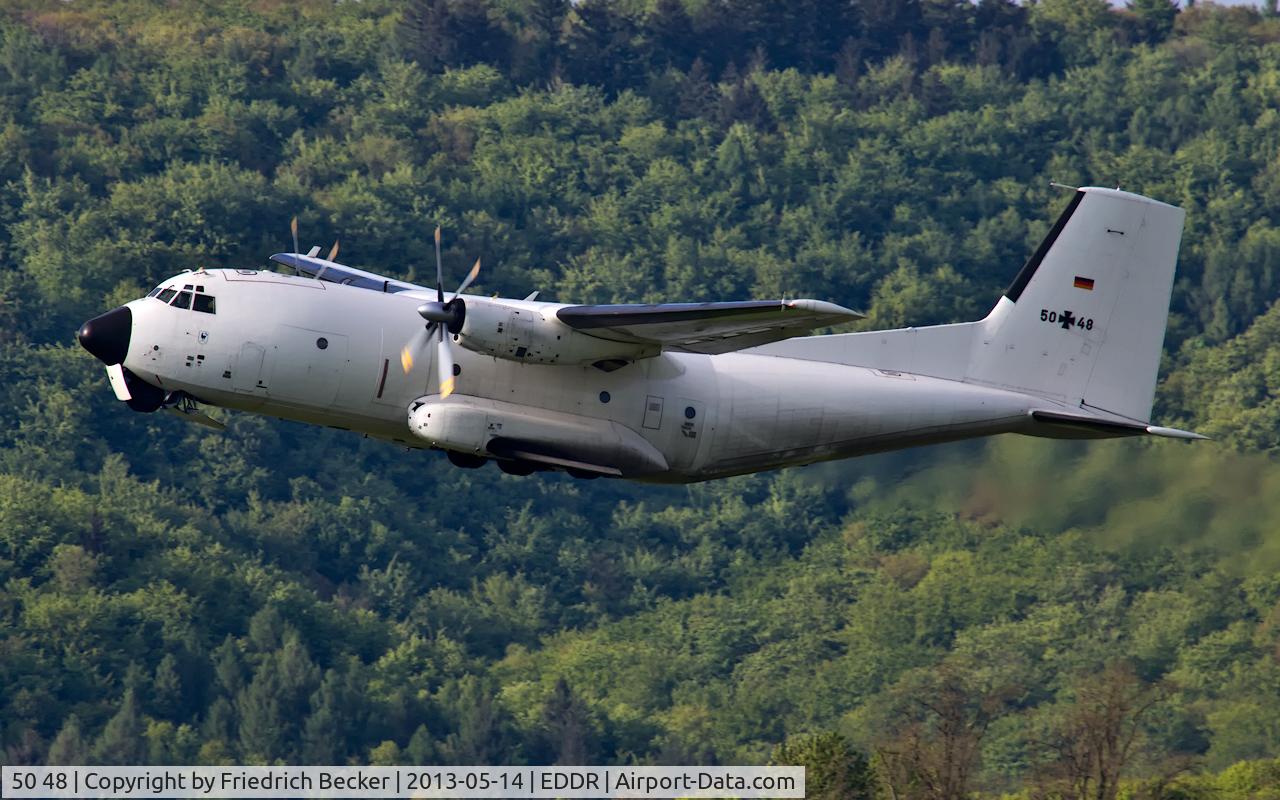 50 48, Transall C-160D C/N D70, departure to drop paratroops at Saarlouis Düren
