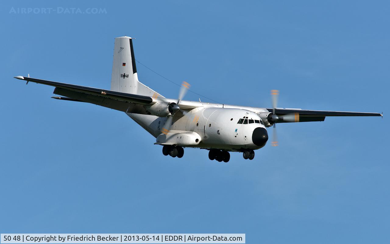 50 48, Transall C-160D C/N D70, on final RW27