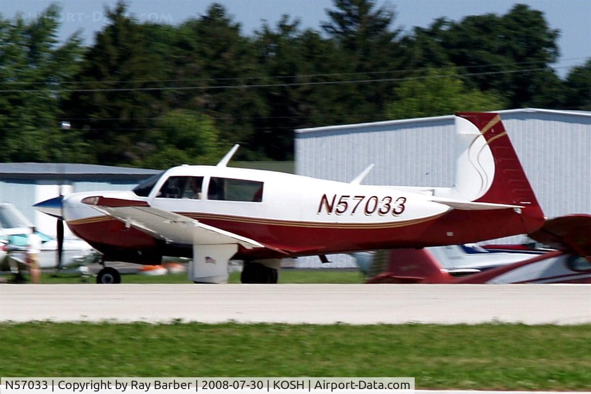 N57033, 1983 Mooney M20J 201 C/N 24-1419, Mooney M.20J Model 201 [24-1419] Oshkosh-Wittman Regional~N 30/07/2008