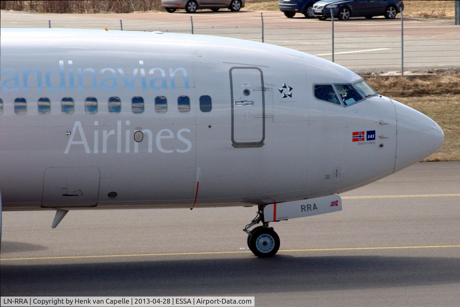 LN-RRA, 2007 Boeing 737-783 C/N 30471, SAS Boeing 737-700 taxying at Stockholm Arlanda airport, Sweden.
