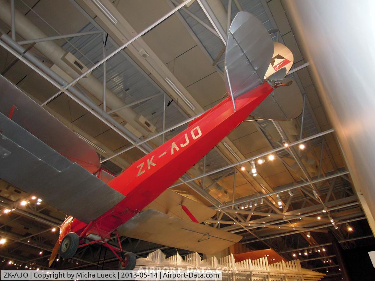 ZK-AJO, 1941 De Havilland Australia DH-82A Tiger Moth C/N DHA489, At Te Papa