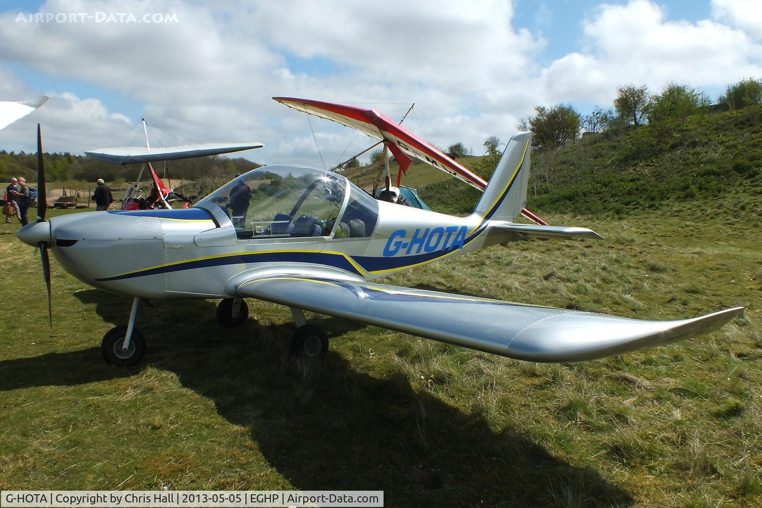 G-HOTA, 2009 Cosmik EV-97 TeamEurostar UK C/N 3318, at the LAA Microlight Trade Fair, Popham