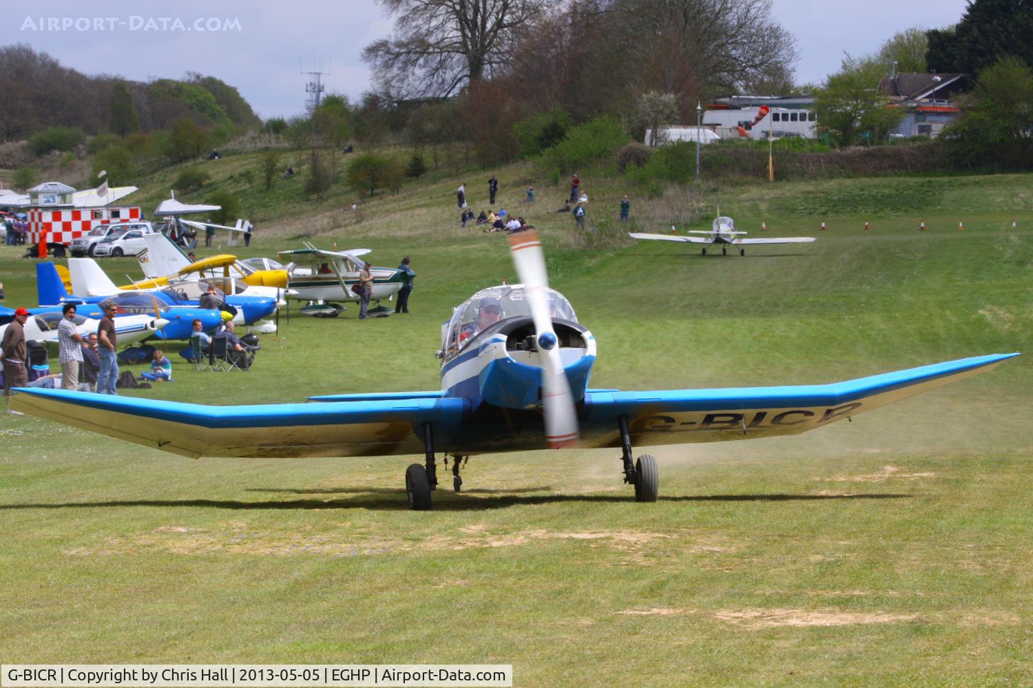 G-BICR, 1958 Jodel (Wassmer) D-120A Paris-Nice C/N 135, at the LAA Microlight Trade Fair, Popham