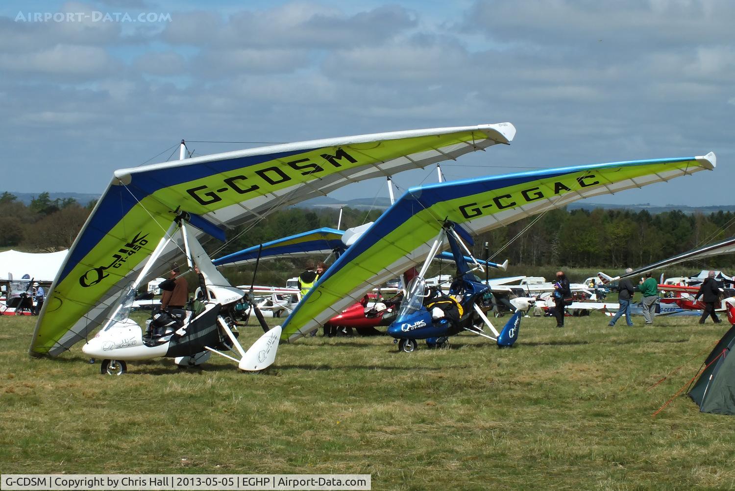 G-CDSM, 2005 P&M Aviation Quik GT450 C/N 8146, at the LAA Microlight Trade Fair, Popham