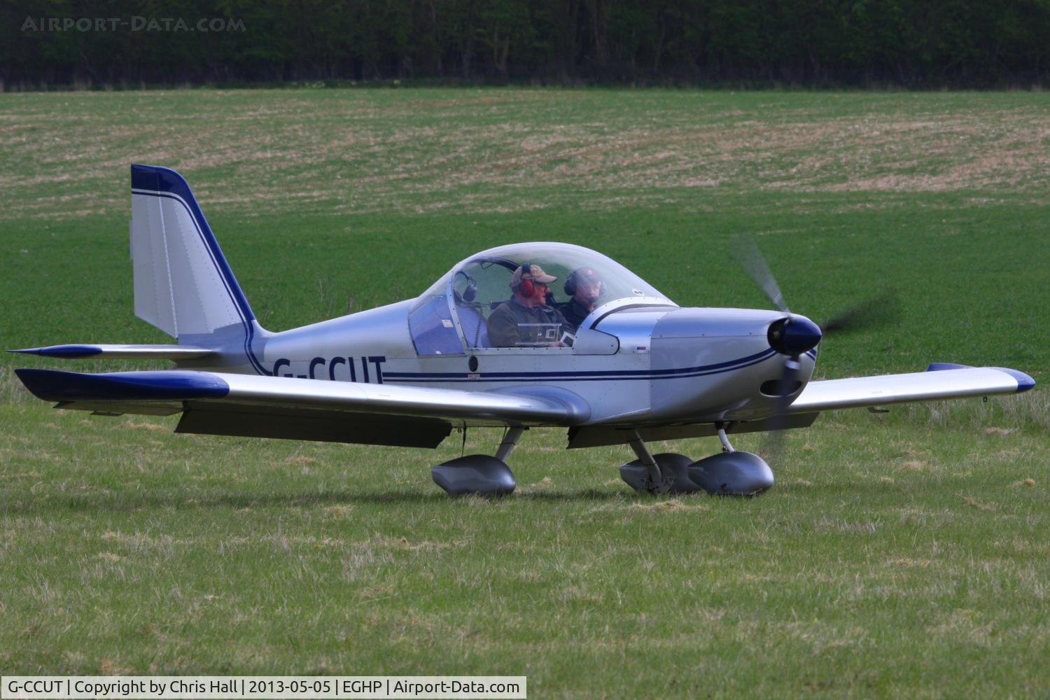 G-CCUT, 2004 Aerotechnik EV-97 Eurostar C/N PFA 315-14191, at the LAA Microlight Trade Fair, Popham