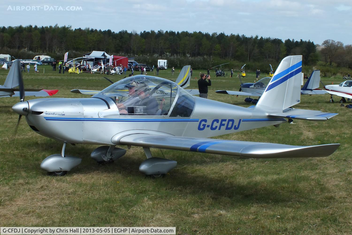 G-CFDJ, 2008 Cosmik EV-97 TeamEurostar UK C/N 3209, at the LAA Microlight Trade Fair, Popham