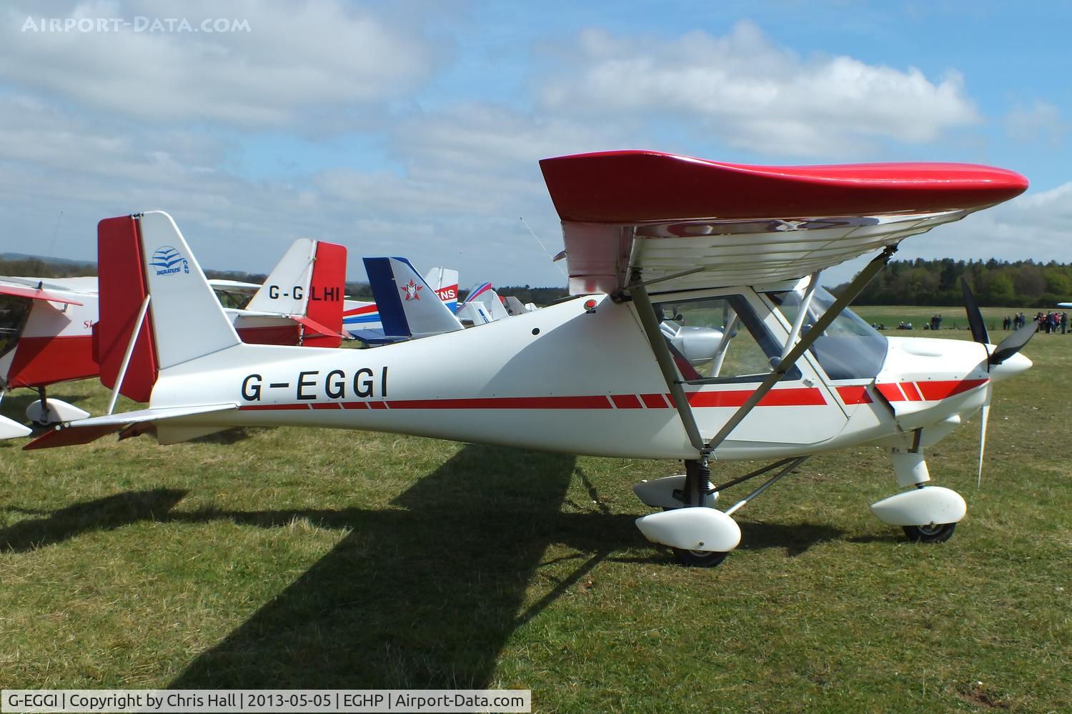 G-EGGI, 2002 Comco Ikarus C42 FB UK C/N PFA 322-13872, at the LAA Microlight Trade Fair, Popham