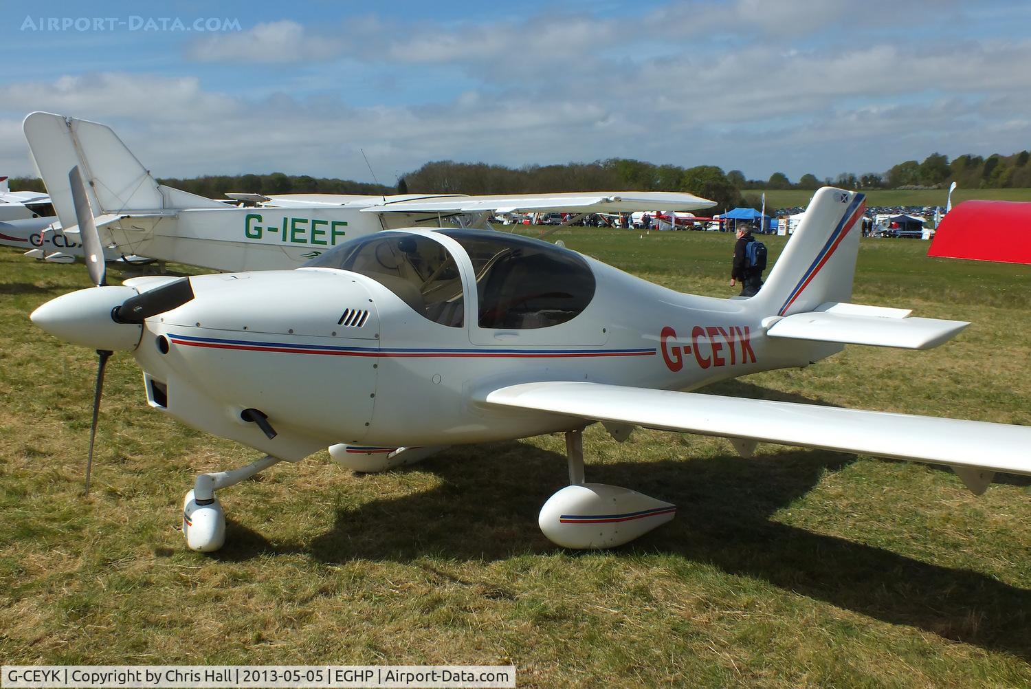G-CEYK, 2008 Europa XS Tri-Gear C/N PFA 247-14476, at the LAA Microlight Trade Fair, Popham