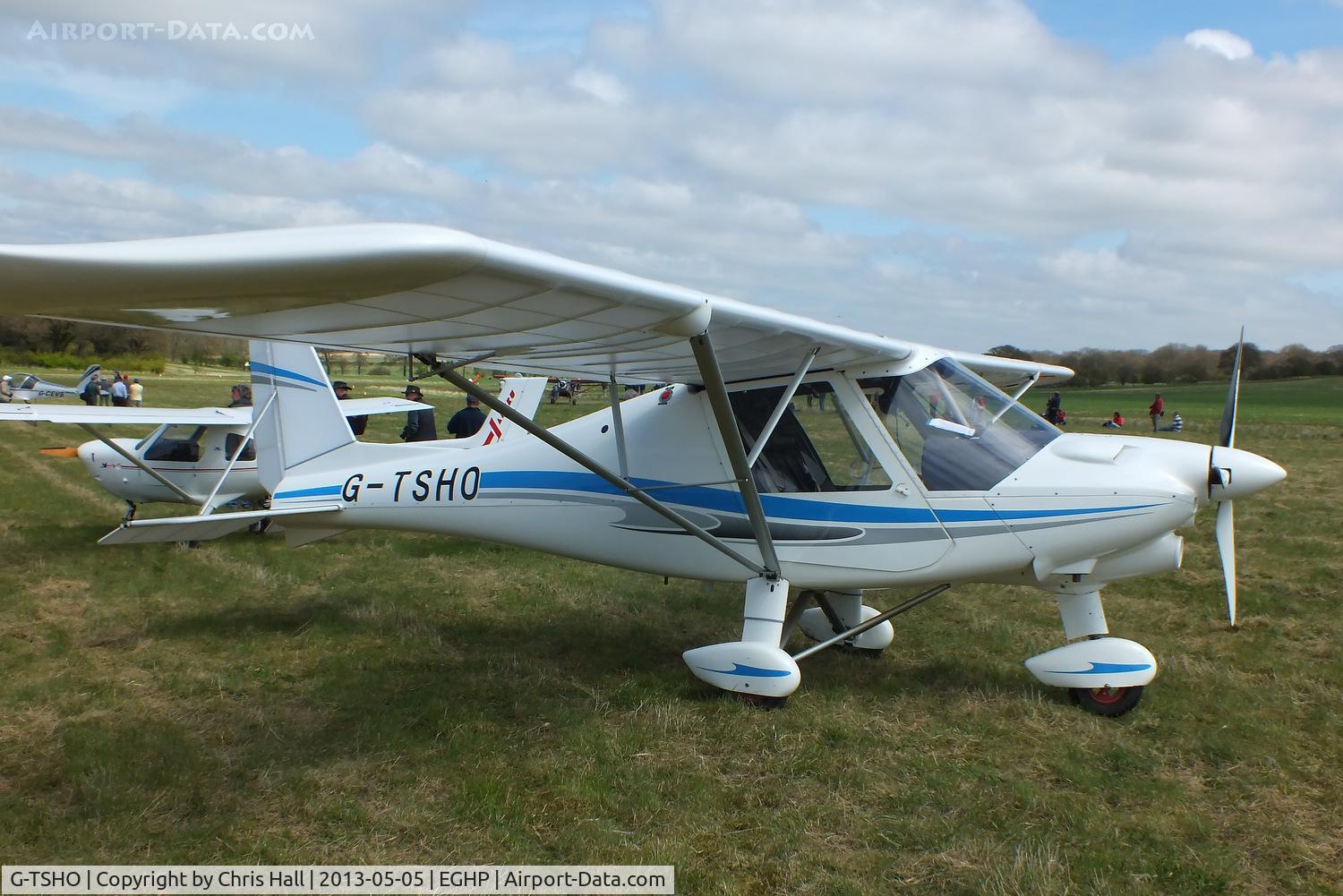 G-TSHO, 2011 Comco Ikarus C42 FB80 Bravo C/N 1103-7141, at the LAA Microlight Trade Fair, Popham