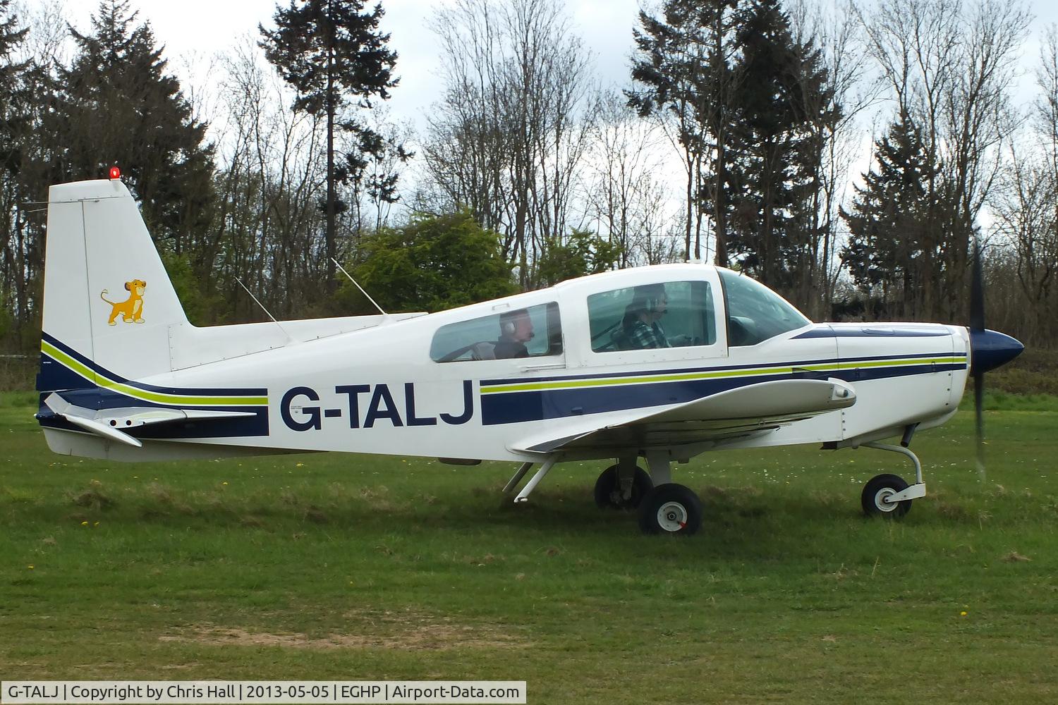 G-TALJ, 1973 Grumman American AA-5 Traveler C/N AA5-0479, at the LAA Microlight Trade Fair, Popham