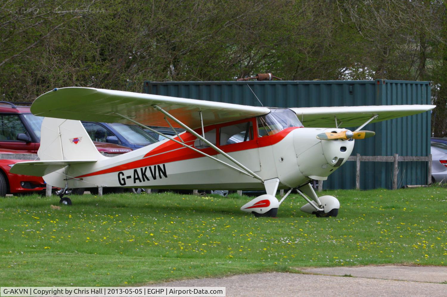 G-AKVN, 1946 Aeronca 11AC Chief Chief C/N 11AC-469, at the LAA Microlight Trade Fair, Popham
