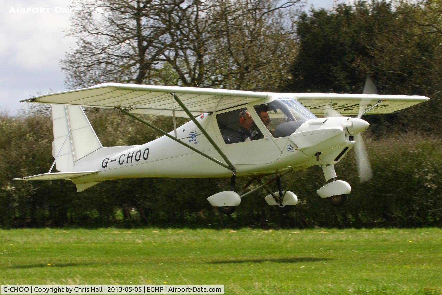 G-CHOO, 2012 Comco Ikarus C42 FB80 C/N 1205-7204, at the LAA Microlight Trade Fair, Popham